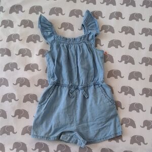 Kids Blue Denim Romper